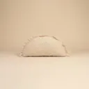 Jimmy Tweed Samosa Cushion (Arch 35cm x 50cm) Ivory x Beige