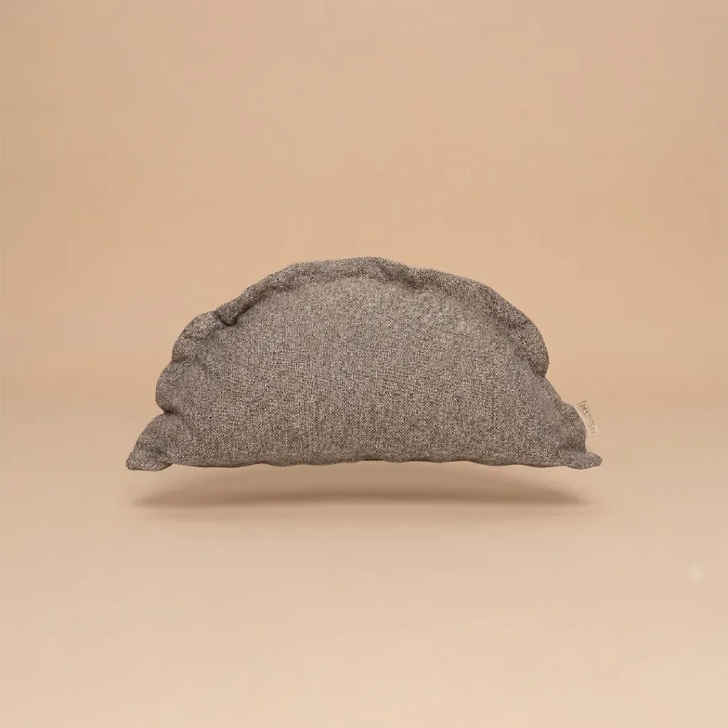 Jimmy Tweed Samosa Cushion (Arch 35cm x 50cm) Silver