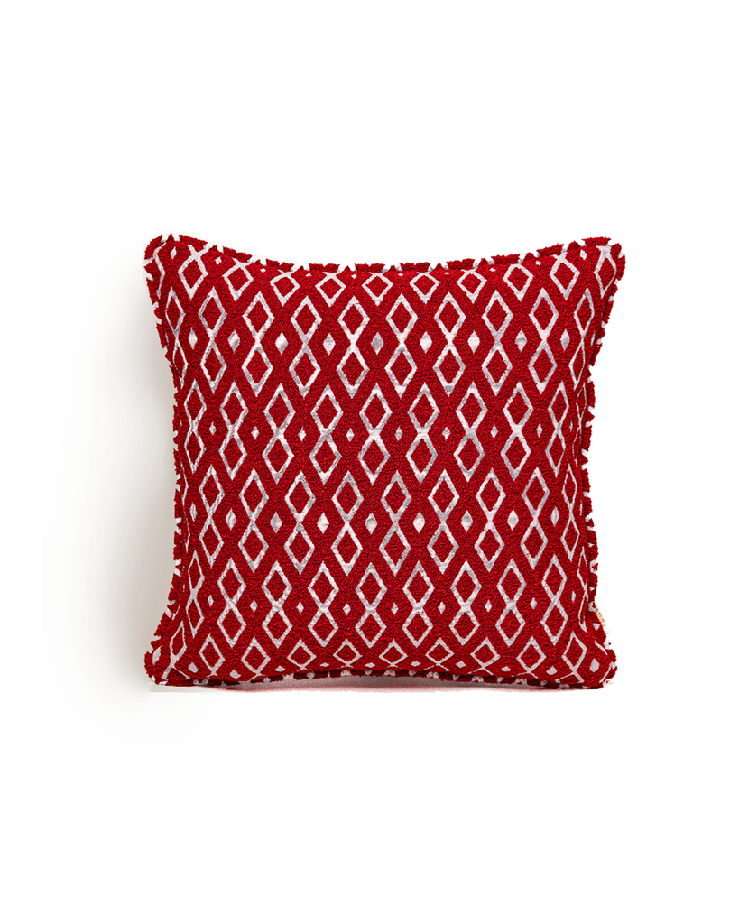Oya (P) Cushion (45*45) -  Red x Red