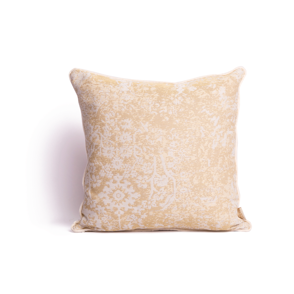 El Basira Cushion (45*45) - Lime x Offwhite
