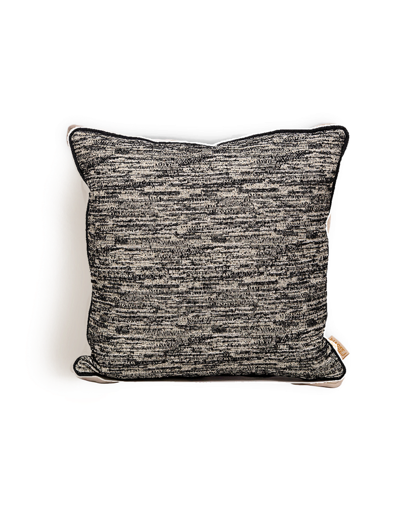 [5001] Deeja (P) Cushion (45*45) - Black X Ivory