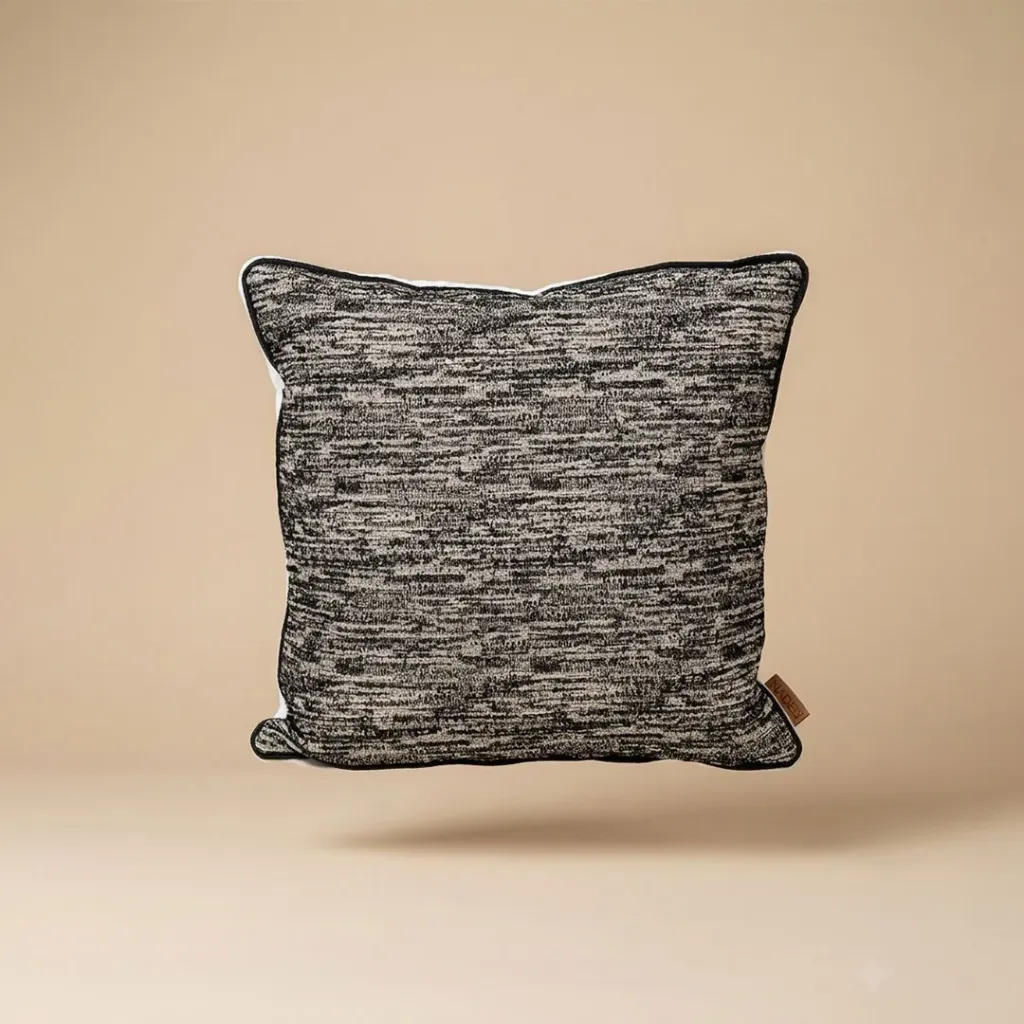 Deeja (P) Cushion (45cm x 45cm) - Black X Ivory