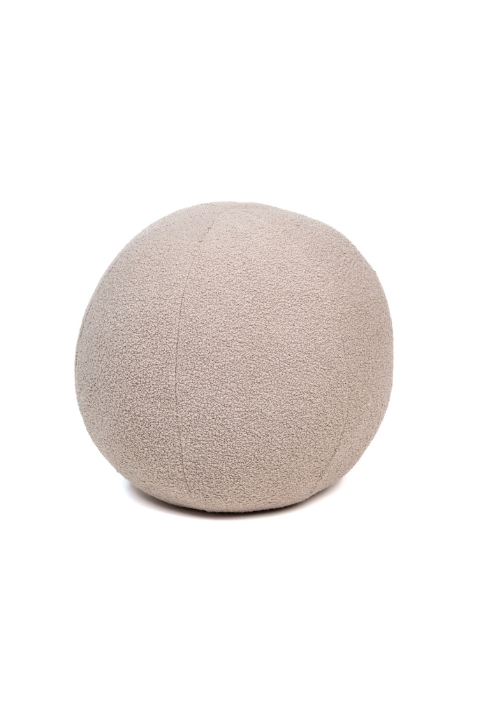 [4823] Bouclé Bomb Cushion (45cm) (Grey)