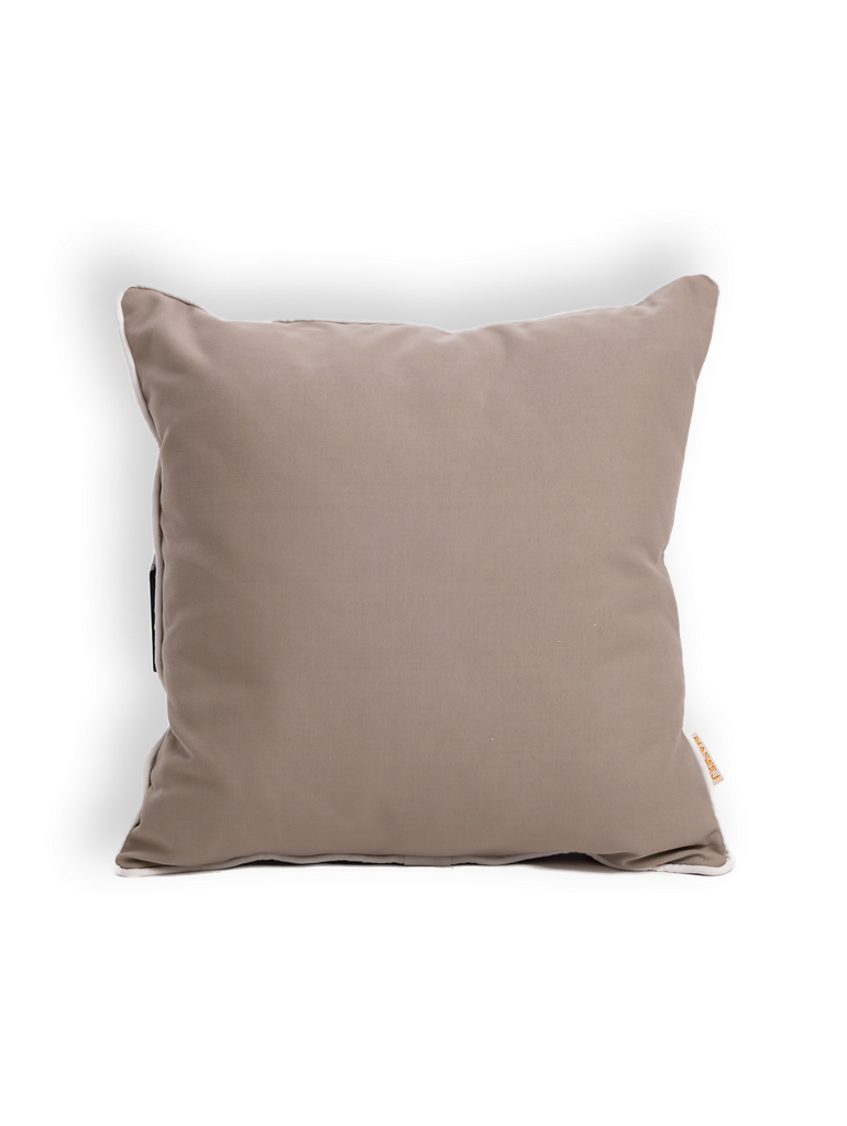 [5388] Solid (P) Cushion (45*45) (Greige x Ekru ☀️☂️)