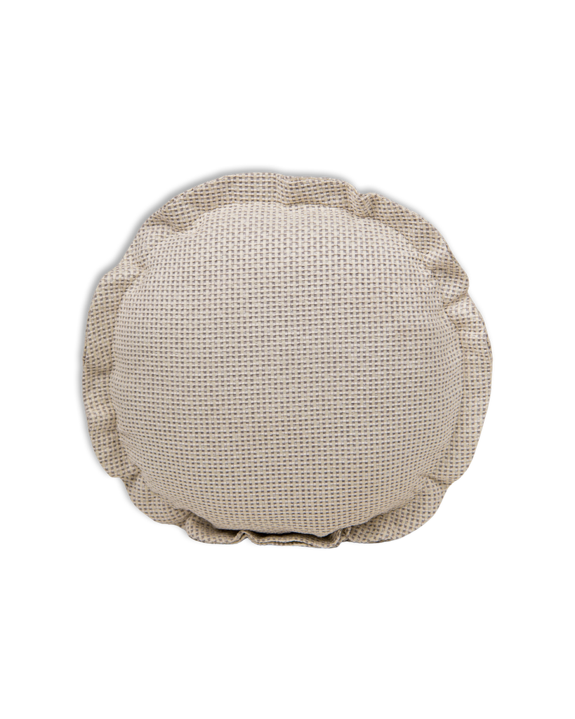 [5777] Nano Tweed Disc (45cm) (Off-white x Greige)
