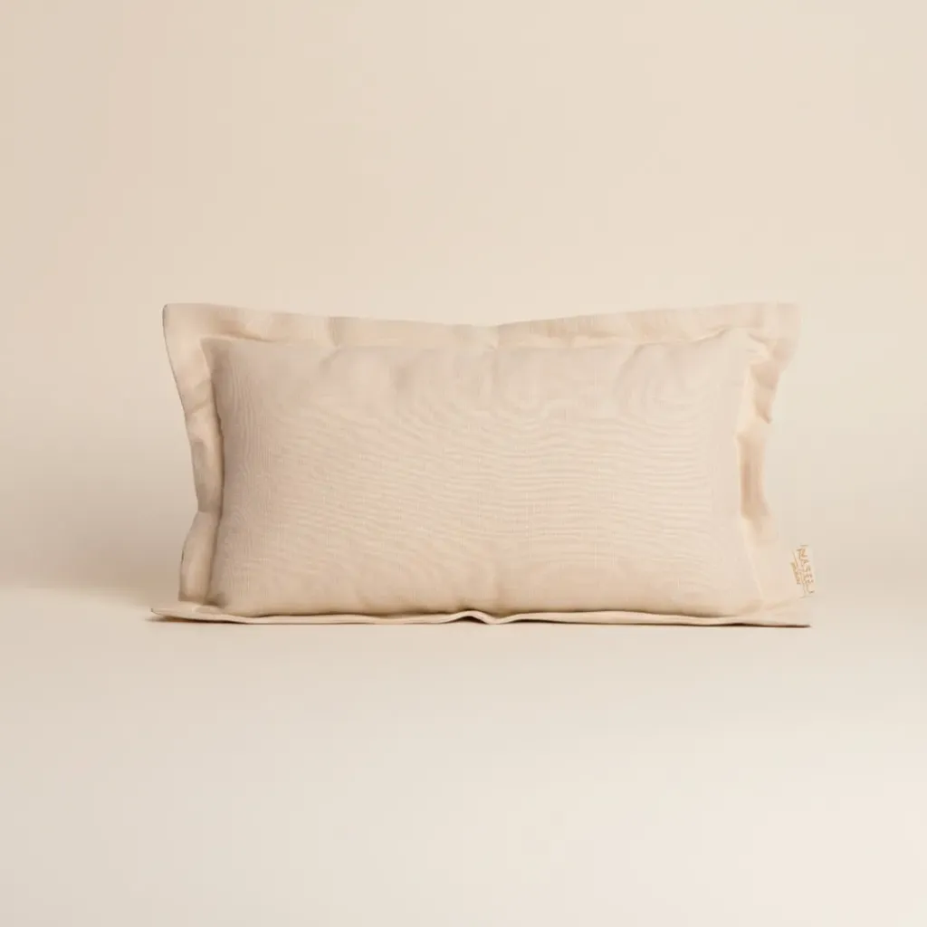 Dobby Linen Samosa Cushion (35cm x 50cm)