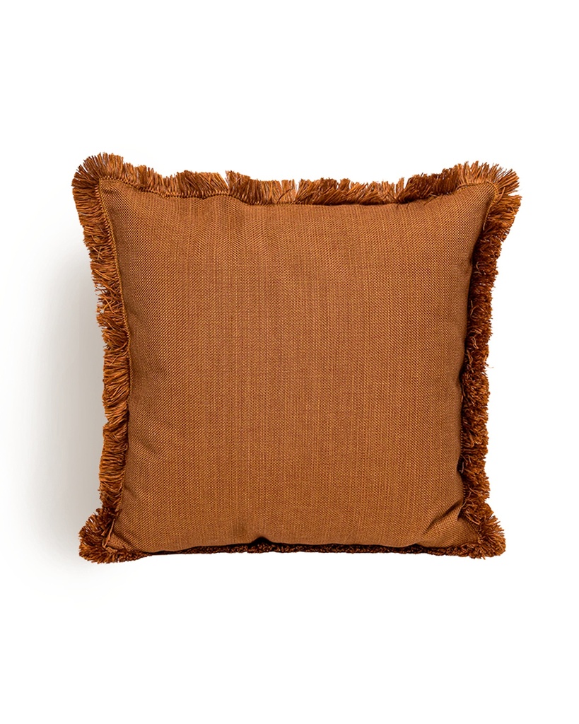 [4510] Frill (Jimmy) Cushion (50*50) (Brick x Orange)