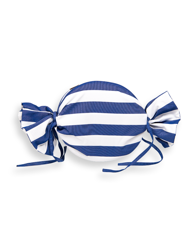 [5968] Bonbon Cushion (60cm) ☀️☂️ (Navy x Ekru)