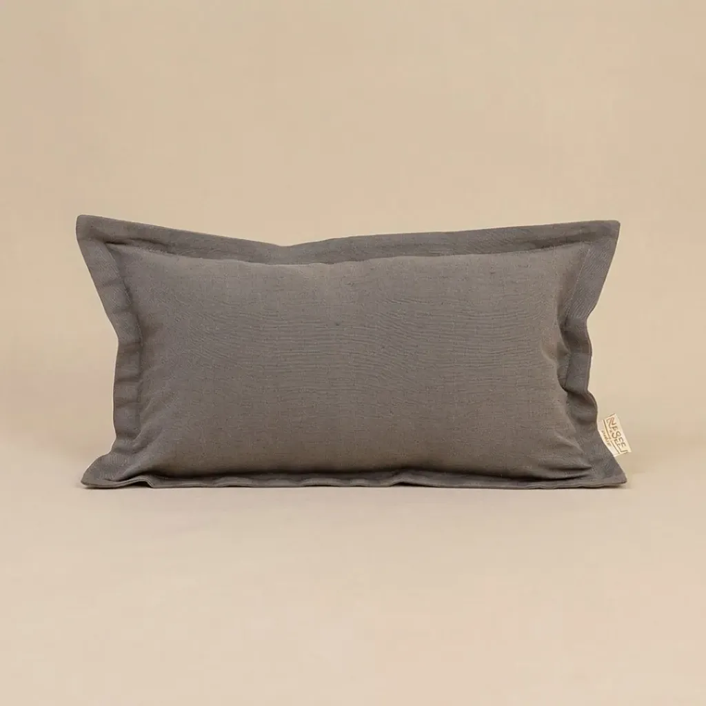 Dobby Linen Samosa Cushion (35cm x 50cm)